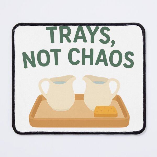 Item preview, Trays, Not Chaos | Montessori Teacher Humor designed and sold by MforMontessori.