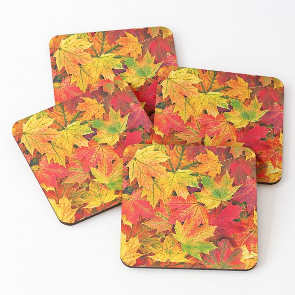 Item preview, Autumn Red And Golden Leaves Vibrant Colorful Art designed and sold by DEC02.