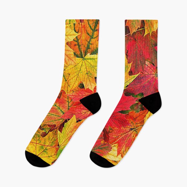 Item preview, Autumn Red And Golden Leaves Vibrant Colorful Art designed and sold by DEC02.