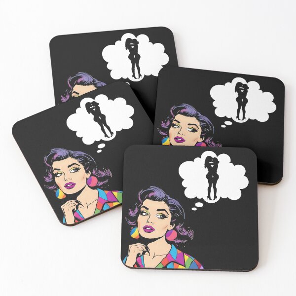 Item preview, Lesbian - Gay Dreaming - LGBTQ+ Pop Art  designed and sold by LavenderLibraryPress.