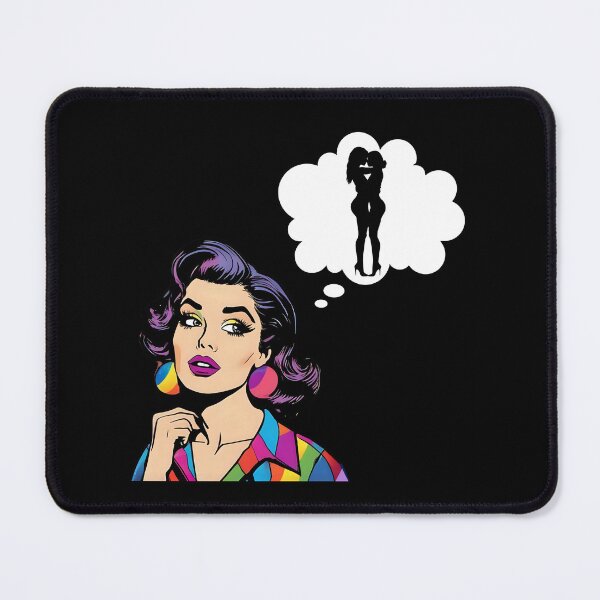 Item preview, Lesbian - Gay Dreaming - LGBTQ+ Pop Art  designed and sold by LavenderLibraryPress.