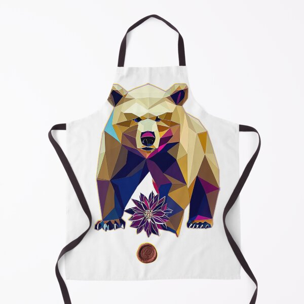 Item preview, Diamond Bear with Dark Florals for Animal and Nature Lovers designed and sold by Naturalite19.