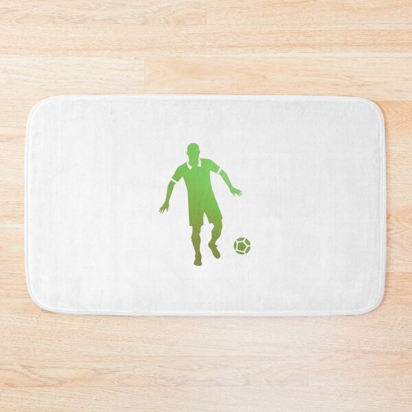Item preview, A soccer player dribbles the football_ Green paint designed and sold by Aariq.