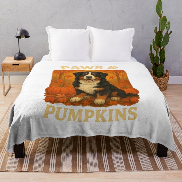 Item preview, Paws & Pumpkins designed and sold by HandsomeTheBerner.