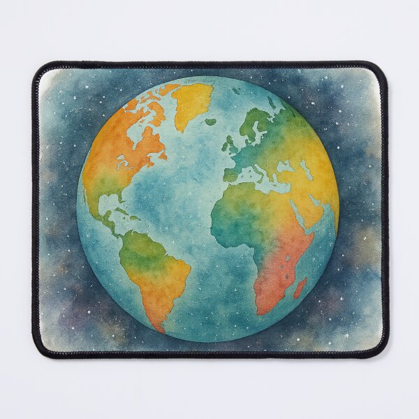 Item preview, Cosmic Montessori Globe | Watercolor Earth in Montessori Colors designed and sold by MforMontessori.