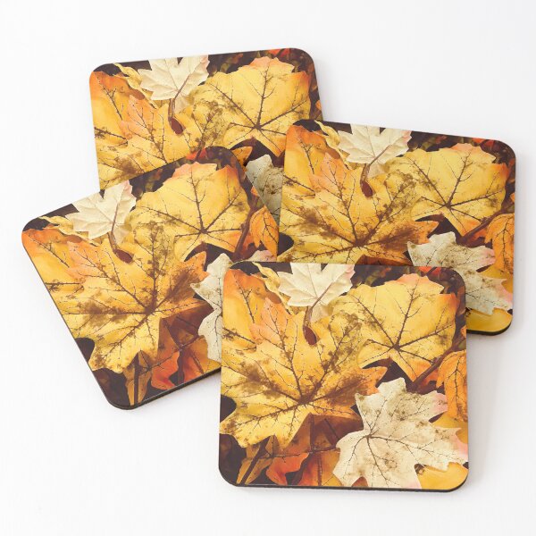 Item preview, Autumn Golden Hues and Orange Fall Leaves Art designed and sold by DEC02.