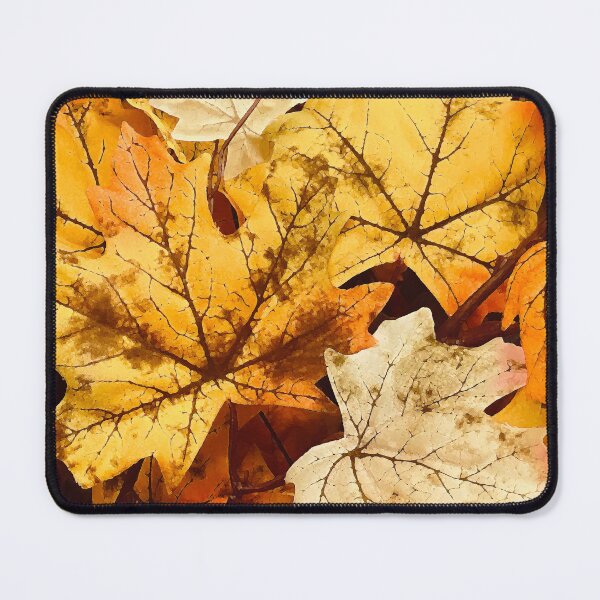 Item preview, Autumn Golden Hues and Orange Fall Leaves Art designed and sold by DEC02.