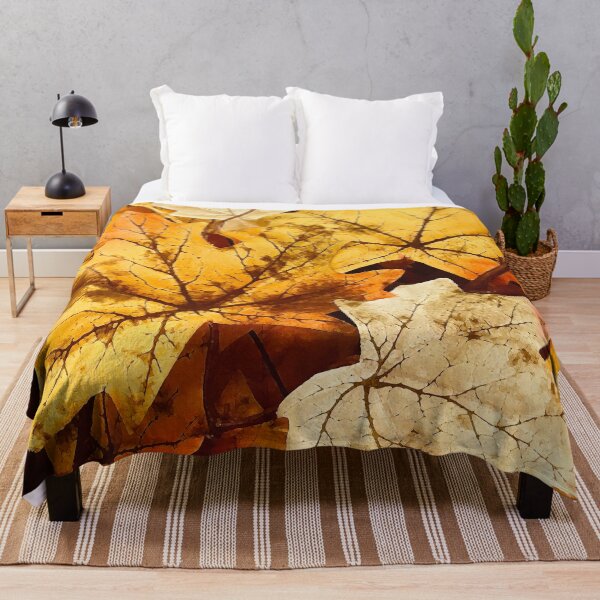 Item preview, Autumn Golden Hues and Orange Fall Leaves Art designed and sold by DEC02.
