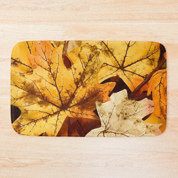 Item preview, Autumn Golden Hues and Orange Fall Leaves Art designed and sold by DEC02.