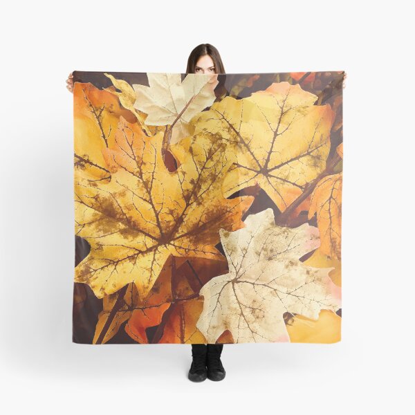 Item preview, Autumn Golden Hues and Orange Fall Leaves Art designed and sold by DEC02.