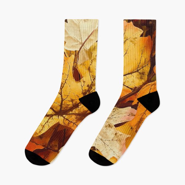 Item preview, Autumn Golden Hues and Orange Fall Leaves Art designed and sold by DEC02.