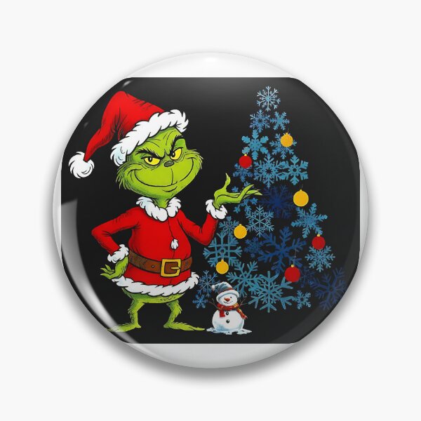 Item preview, Grinch Christmas Scene Funny Snowman Snow Tree Holiday Design for family friends designed and sold by Millionaireboss.
