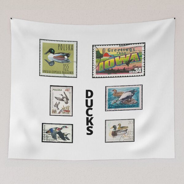Item preview, Vintage Duck Stamp Postage Hunting Sticker Pack Passport  Adventure Travel  designed and sold by CBCreations73.