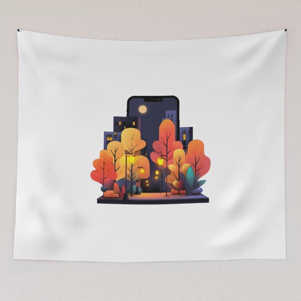 Item preview, Electric City Nights For A Vibrant Fall Vibe designed and sold by FWLKIT.