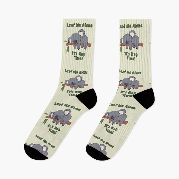 Item preview, Leaf Me Alone It’s Nap Time, Sleeping Koala Bear designed and sold by AASparksDesigns.