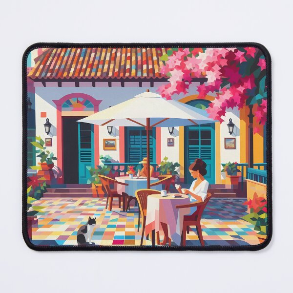 Item preview, Bougainvillea Shadows over Morning Coffee designed and sold by Liscar95.