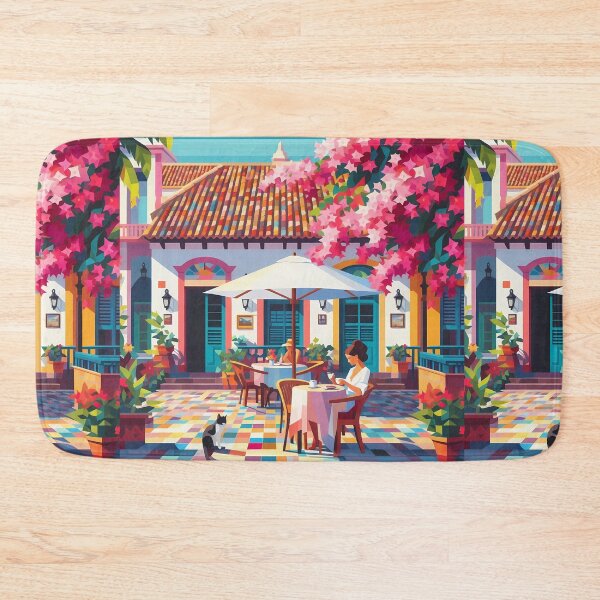 Item preview, Bougainvillea Shadows over Morning Coffee designed and sold by Liscar95.