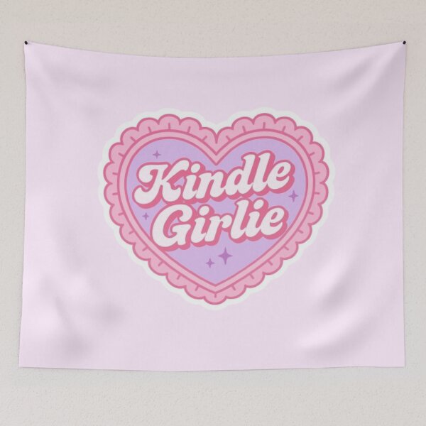 Item preview, Kindle Girlie Heart Sticker | Bookish Aesthetic Design for Readers designed and sold by theliteraryedit.