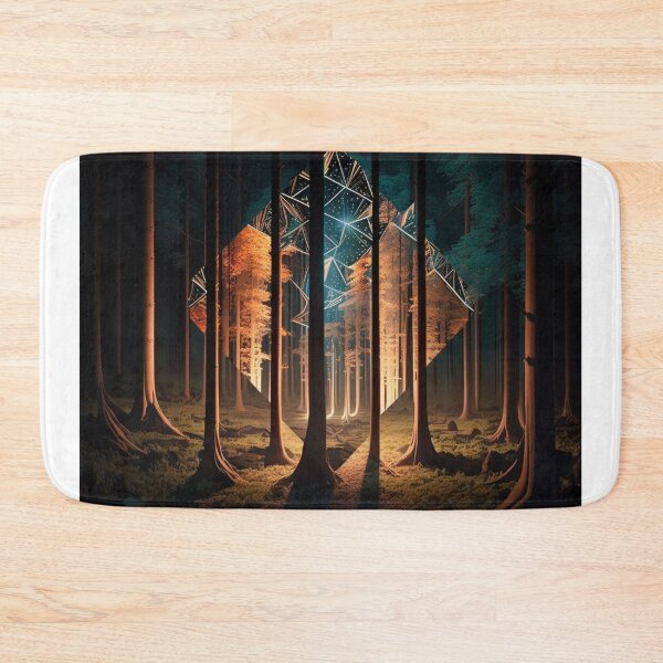 Item preview, Crystal Portal – Surreal Geometric Forest Artwork designed and sold by The-Chic-Geek-.