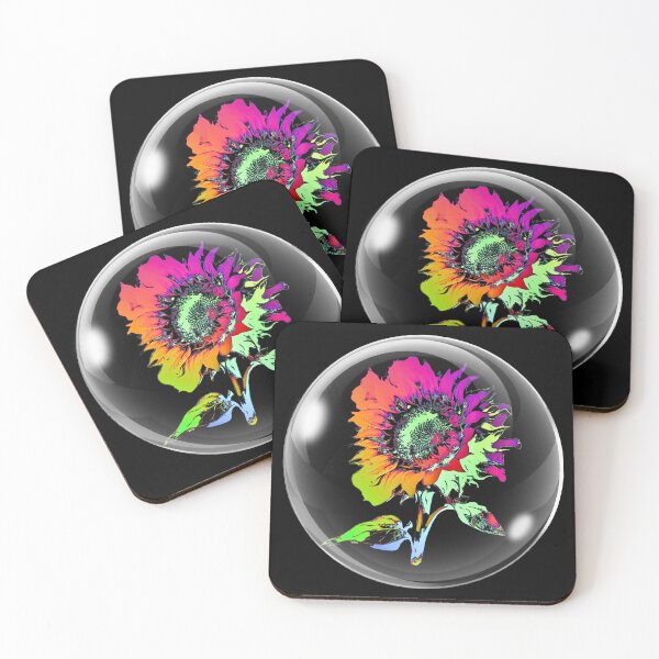 Item preview, Artistic flower design ~ rainbow variation  designed and sold by OmStudioz .