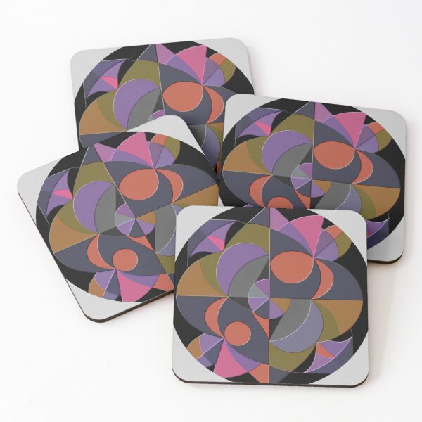 Item preview, geometric dark abstract colorful design designed and sold by SmashingDeals.