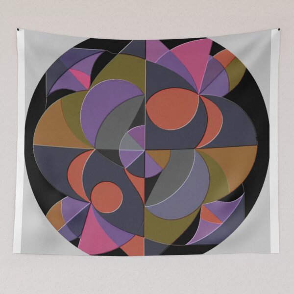 Item preview, geometric dark abstract colorful design designed and sold by SmashingDeals.
