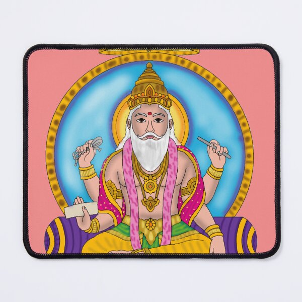 Item preview, Lord Vishwakarma Digital Painting | Hindu Divine Architect Artwork | Vishwakarma Jayanti Special designed and sold by Harshit_Digital_Arts.
