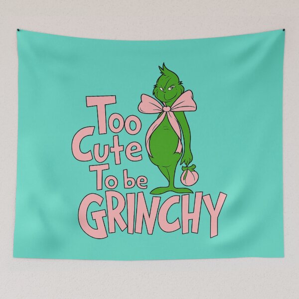Item preview, Too Cute To Be Grinchy - Adorable Christmas Quotes designed and sold by Vicky021.
