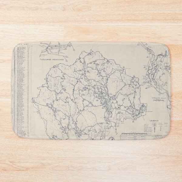 Item preview, Original Map of Yosemite  designed and sold by Del0860.