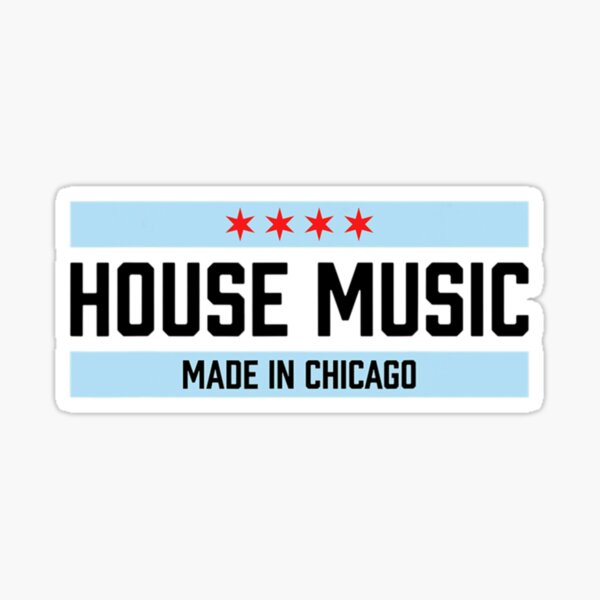Chicago House Music - Dance Disco DJ Sticker