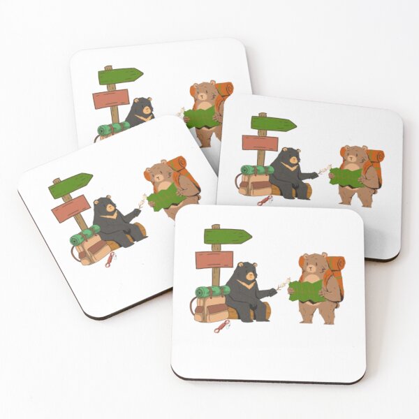 Item preview, Two bears camping in forest designed and sold by Aariq.