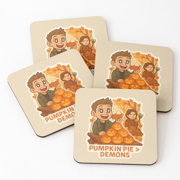 Item preview, Supernatural Fall Sticker – Pumpkin Pie Over Demons designed and sold by MAVNALE.