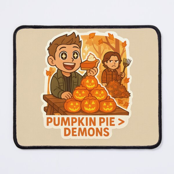 Item preview, Supernatural Fall Sticker – Pumpkin Pie Over Demons designed and sold by MAVNALE.