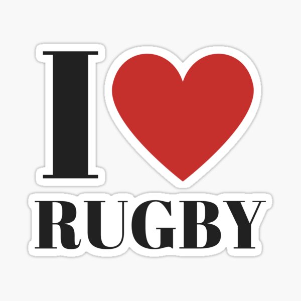 J'aime le rugby Sticker
