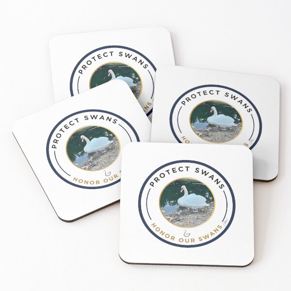 Item preview, Protect Swans – Honor Our Swans Logo designed and sold by Whiskered Garden Studio.