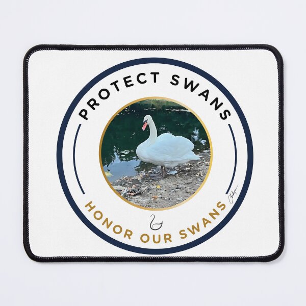 Item preview, Protect Swans – Honor Our Swans Logo designed and sold by Whiskered Garden Studio.