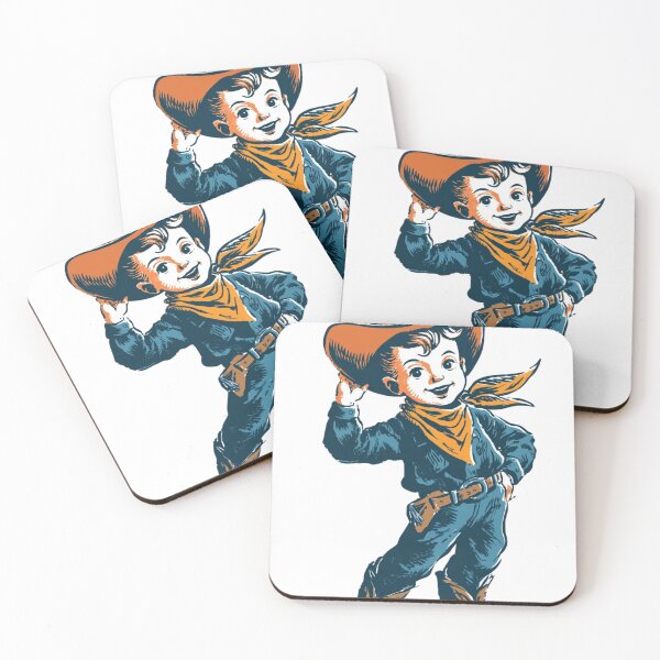 Item preview, Retro Style Cowboy Vintage Western Design designed and sold by BeeJoyDesign.