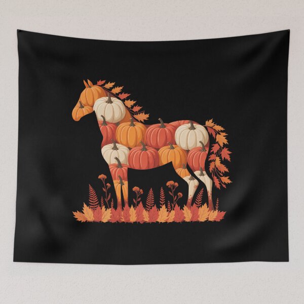 Item preview, Autumn Pumpkin Fall Horse Thanksgiving designed and sold by Bandikonsalez.