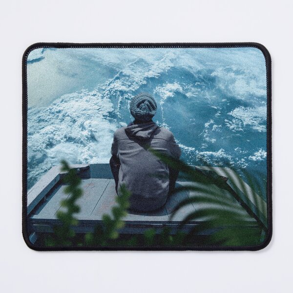 Item preview, Man Sitting In Space Looking At Earth designed and sold by Róger Arrieta.