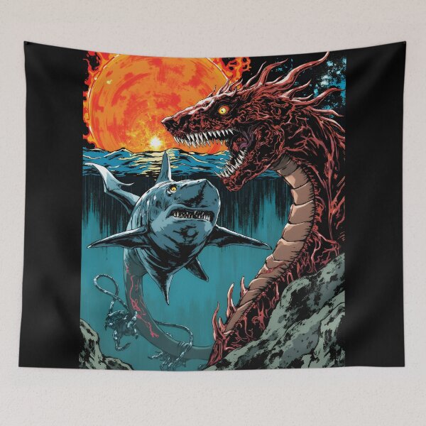 Item preview, Ocean Inferno 4 | Comic-Style Dragon Illustration designed and sold by nhk999.