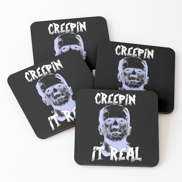 Item preview, Creepin It Real Frankenstein Halloween T-Shirt designed and sold by gailp9willie.