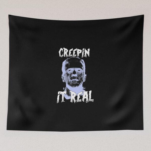 Item preview, Creepin It Real Frankenstein Halloween T-Shirt designed and sold by gailp9willie.