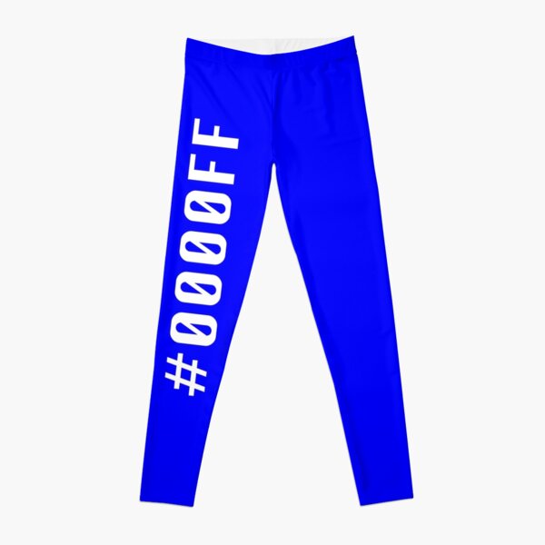 Blue Hex Code #0000FF Leggings