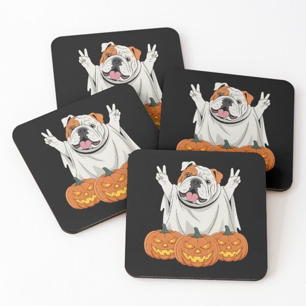 Item preview, Bulldog Ghost Pumpkin Boo Halloween designed and sold by Bandikonsalez.