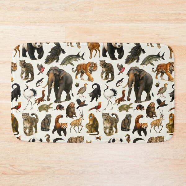 Item preview, Animals of China Retro Illustration Wildlife Chart designed and sold by kakarikihill.