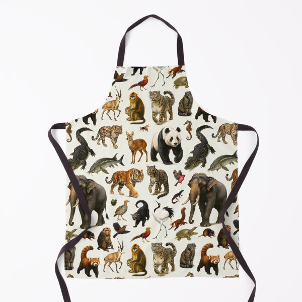 Item preview, Animals of China Retro Illustration Wildlife Chart designed and sold by kakarikihill.