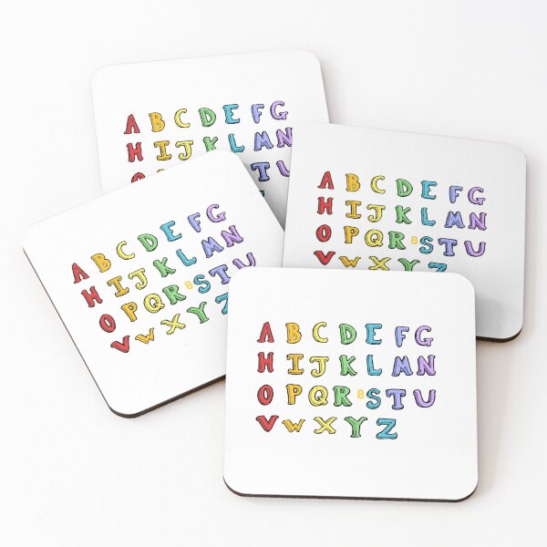 Item preview, Colorful Cartoon Alphabet Letters  designed and sold by Omarmadani.