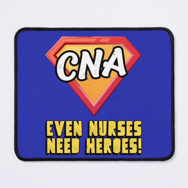 Item preview, CNA Superhero - Even Nurses Need Heroes designed and sold by FreshMedThreads.