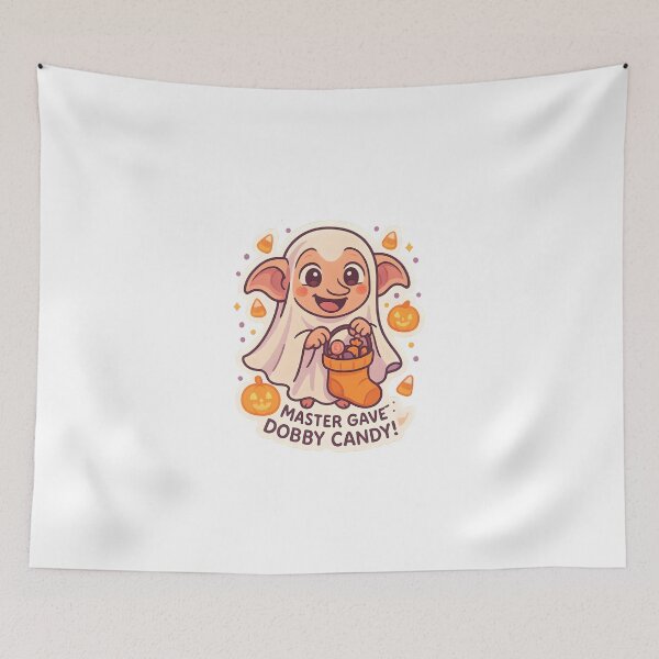 Item preview, Master Gave Dobby Candy – Cute Halloween Sticker designed and sold by MAVNALE.