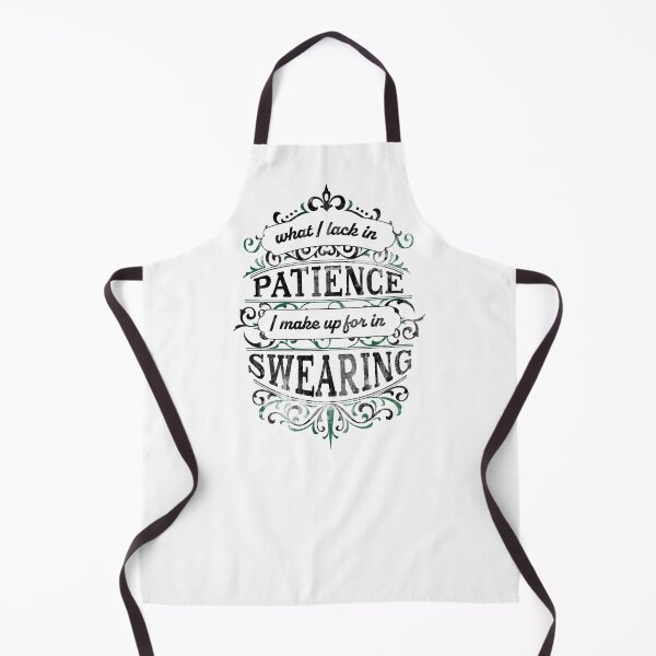 Item preview, Victorian Styled Snark: “What I Lack in Patience I Make Up for in Swearing” designed and sold by DubiousDoodles.